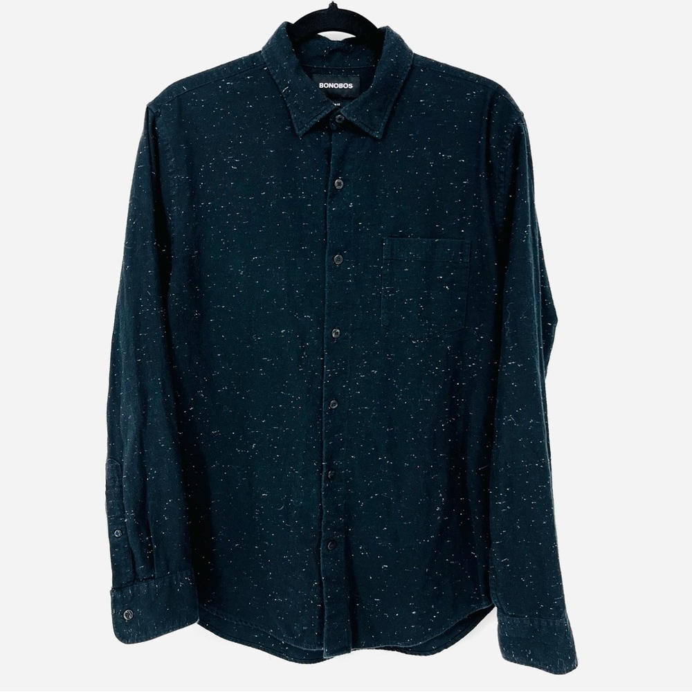 Bonobos Black Speckled Button-Down Shirt
